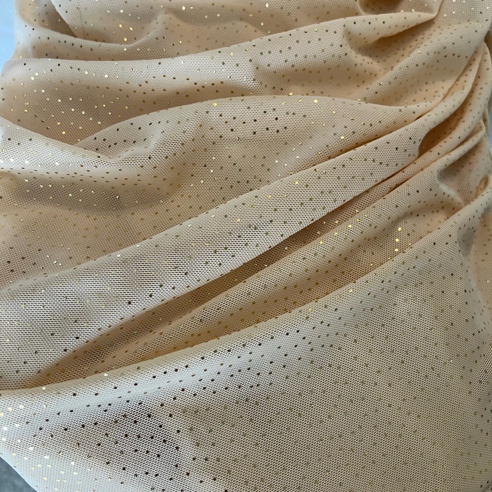 Lucy In‎ The Sky Sparkly Short-Sleeved Ruched Short-Sleeved Mini Dress Size Med - Picture 3 of 5